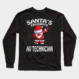 Santas Favorite Av Technician Christmas Long Sleeve T-Shirt